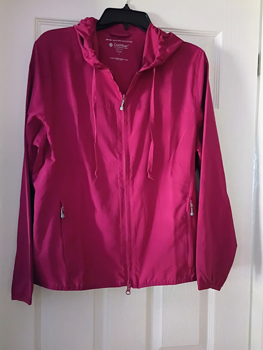 Coolibar Women's Pink Hooded Zip Jacket